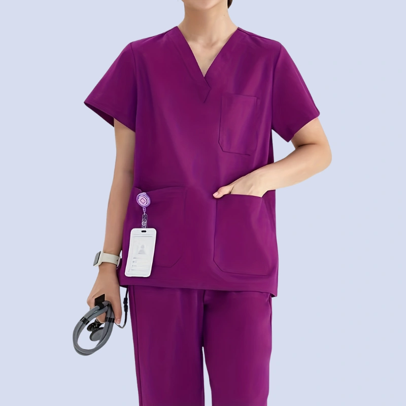 Fully customizable medical scrub sets with logos, embroidery, and color choices