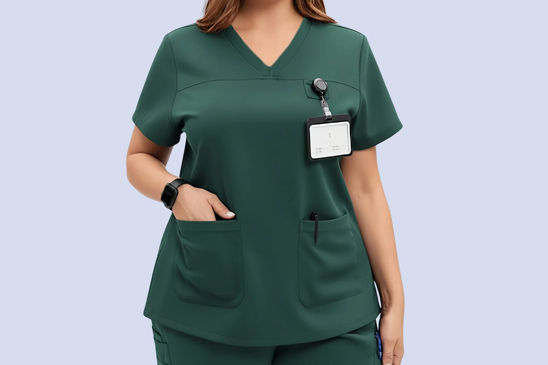 Custom scrub colors and styling options for private label medical uniforms
