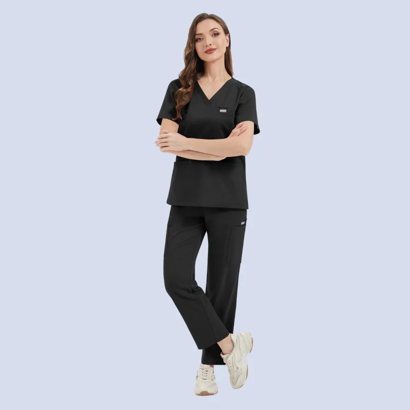 Wool scrubs for nurses, dentists, veterinarians, and surgeons in various colors and sizes