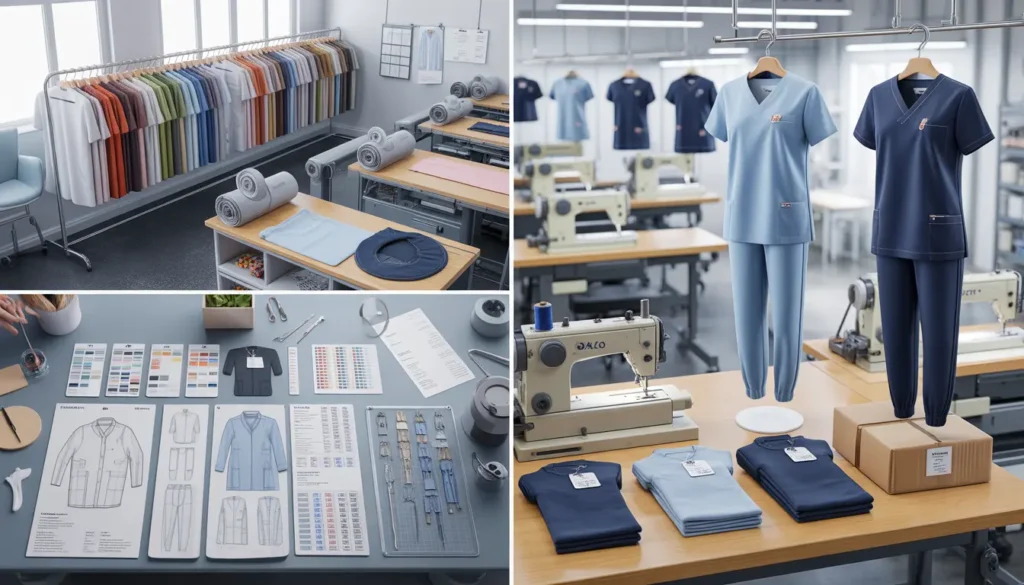 How Private Label Medical Scrubs Are Made for Healthcare Brands