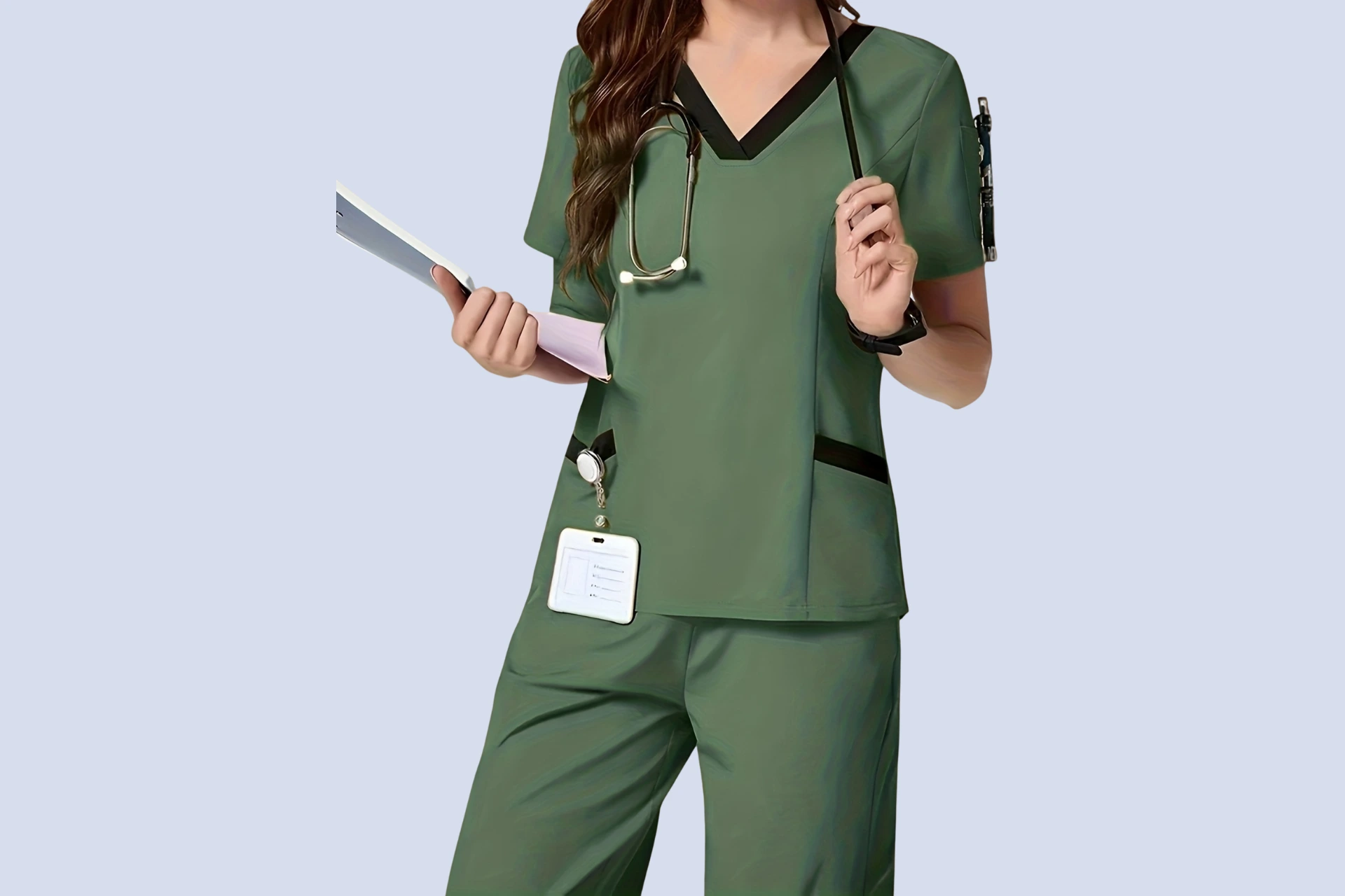 Customized Green Scrubs for Hospitals And Private Label