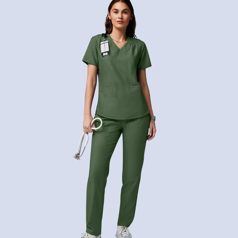 Customized Green Scrubs for Hospitals And Private Label