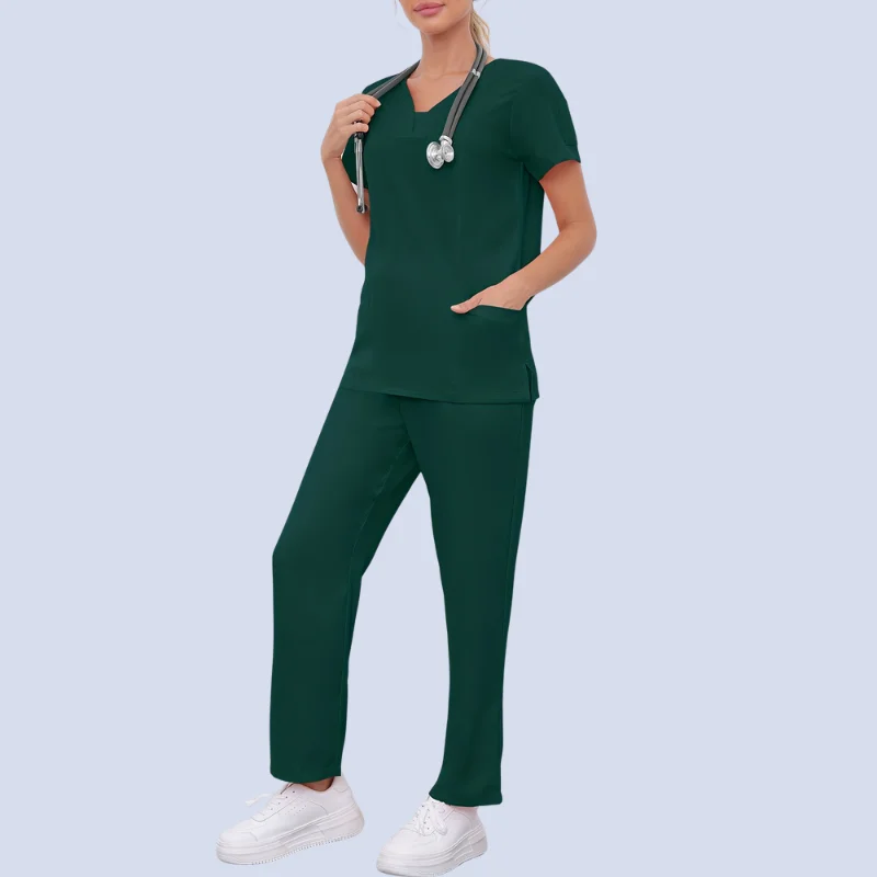 Hunter Green Scrubs Manufacturer | OEM & Private Label