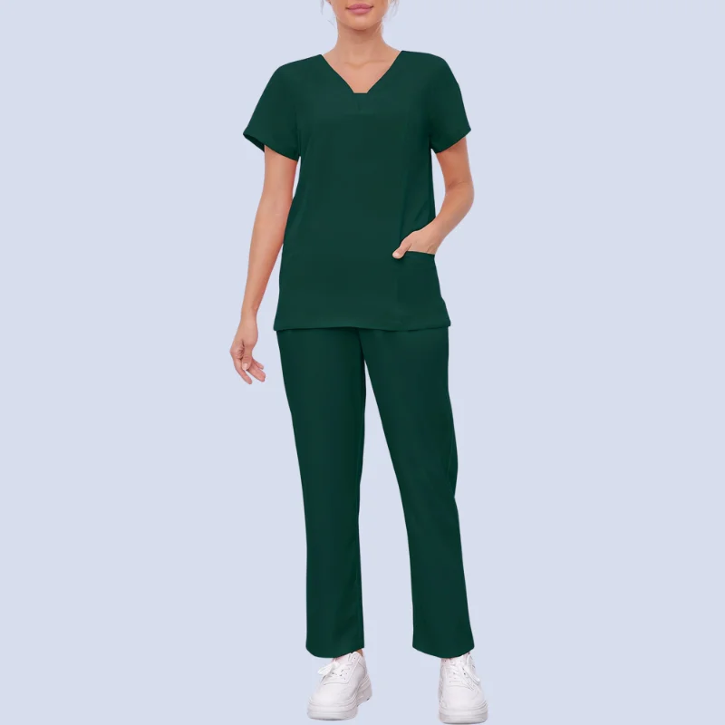 Hunter Green Scrubs Manufacturer | OEM & Private Label